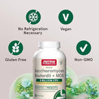 Jarrow Formulas Saccharomyces Boulardii + MOS - 5 Billion Viable Organisms Per Serving - 90 Delayed Release Veggie Caps, 2 Pack - Probiotic + Prebiotic - Intestinal Tract Support - Up to 180 Servings