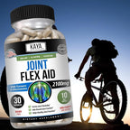 Kaya Naturals Mobility Flex Aid - Mobility Support Supplement for Men and Women - Turmeric Capsules with Glucosamine Sulfate - for Knee Support and Mobility Health - 30 Count