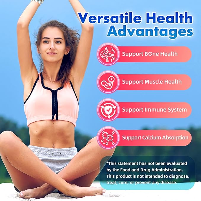 2 Pack Calcium Magnesium Zinc Gummies for Adult, Calcium Citrate with Vitamin D3, High Absorption Calcium Magnesium Supplement for Women & Men, Sugar-Free, Strawberry Flavor, 120 Count
