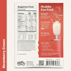 Keto Chow Strawberry Cream - Keto Meal Replacement Shake Powder - Nutritionally Complete - Low Carb - Delicious Easy Meal Substitute - Protein Rich You Choose The Fat - Single Meal Sample