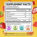 2 Pack Magnesium Oxide Gummies 400mg, Chewable Magnesium Oxide Supplement for Adults & Kids, Muscle Function Support, Non-GMO, Sugar-Free, Strawberry Flavor, 120 Count
