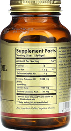 Solgar Evening Primrose Oil 1300 mg, 60 Softgels - Promotes Healthy Skin - Nutritional Support for Women - Non-GMO, Gluten Free, Dairy Free - 60 Servings