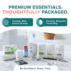 TrekTote 20 Piece Unisex Travel Hygiene Kit with Toiletries & Personal Care Essentials, TSA-Compliant, Individual and Bulk Packs Available