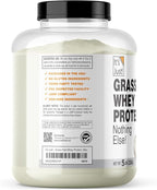It's Just! - 100% Whey Protein Concentrate, Grass-Fed Pasture Raised, Made in Australia, RBST/rBGH Hormone Free, Premium WPC-80, No Added Flavors (Grass-Fed Unflavored, 5 Pound)