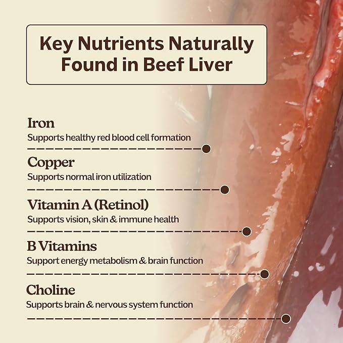 MK Supplements Grass Fed Beef Liver Supplement, Supports Energy Production, Detoxification, Digestion, Immunity and Full Body Wellness, Non-GMO, Freeze Dried, 30 Servings (3,000 mg Each)