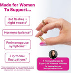 Pink Stork Black Cohosh Supplements for Women - 540 mg Pure Black Cohosh for Perimenopause, Menopause Support- 30 Capsules