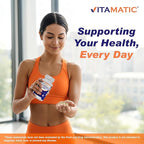 Vitamatic Glucosamine Chondroitin MSM 180 Veggie Capsules – Joint Support Supplement for Women & Men – Shellfish Free, Non-GMO