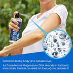 Pure Magnesium Oil Spray 12oz - Topical Magnesium Spray for Sleep & Feet - Extra Strength - USP Grade - 100% Natural and Organic Oil for Muscle Pain & Cramps - Less Sting - Less Itch - Made in USA