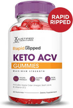 Justified Laboratories (3 Pack Rapid Ripped Keto ACV Vegan Non GMO 180 Gummies