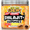 OH MY CHEWY Pure Himalayan Shilajit Gummies - High Potency Gold Grade Resin - Energy Boost and Immune Support for Men and Women with Ashwagandha and Shatavari - 60 Gummy - Peach & Mango