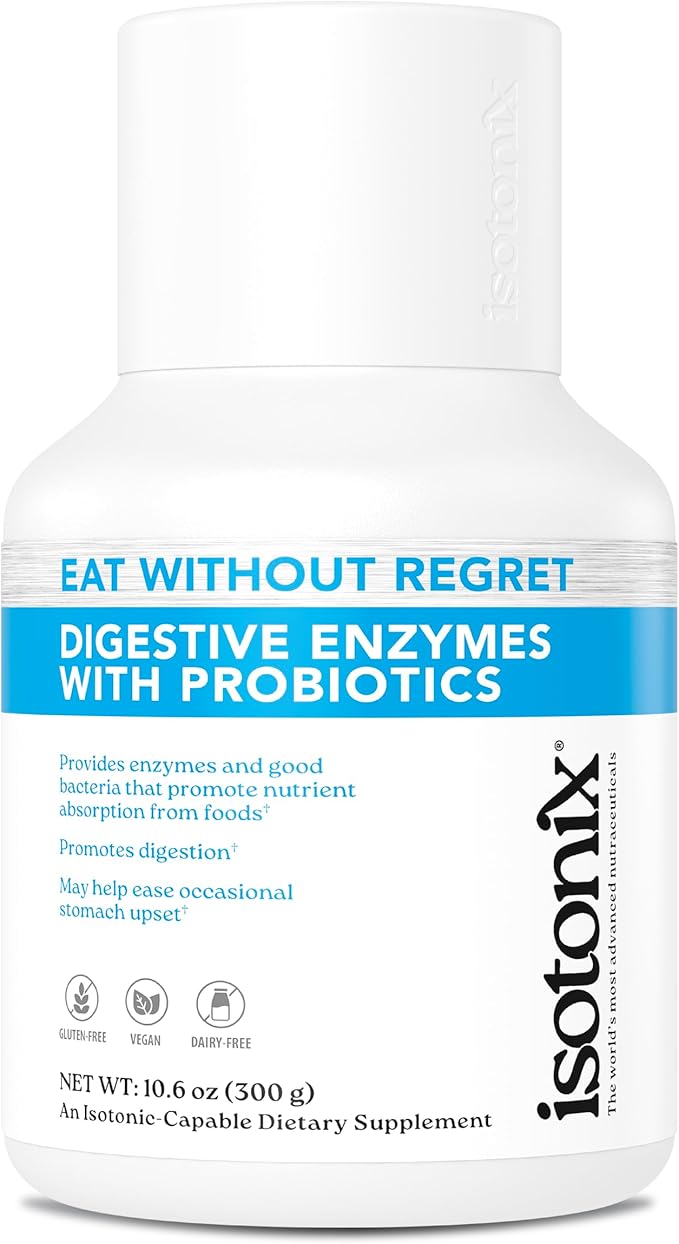 Isotonix® Digestive Enzymes with Probiotics | DigeZyme® Multi-Enzyme Complex & Lactospore® Bacillus Coagulans | Nutrient Absorption, Gut Balance & Digestive Health | Vegan, Gluten-Free | 90 Servings