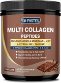 DRFOSTER Chocolate Collagen Peptides Powder for Women & Men, Multi Type I II III V X Collagen with multivitamins & Minerals for Skin, Hair & Nails & Joints, Non-GMO, 35 Servings