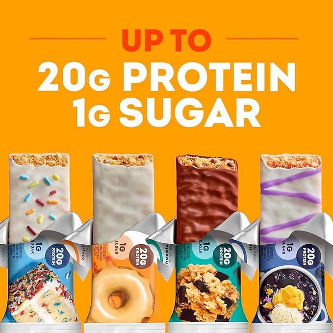 ONE Protein Bars, Peanut Butter Cup, Gluten Free with 20g Protein and 1g Sugar, Pantry Staples, 2.12 oz (12 Count)
