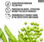 NAKED Vanilla Pea Protein Isolate from North American Farms, Only 3 Ingredients, Vanilla Vegan Protein, NSF Certified, Gluten-Free, Soy Free, GMO Free - 1LB