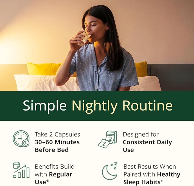 Melatonin 3mg Sleep Aid with L-Theanine & Valerian Root – Turmeric Curcumin Supplement with Ginger & Black Pepper – Organic Turmeric Supplement for Sleep, Calm and Stress Relief Support – 60 Capsules