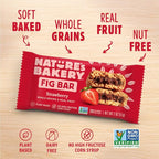 Nature's Bakery Whole Wheat Fig Bars, Strawberry, Real Fruit, Vegan, Non-GMO, Breakfast Bar, 7 boxes with 12 twin packs (84 twin packs)