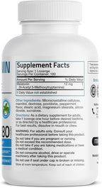 Bronson Melatonin 12mg Fast Dissolve Nighttime Sleep Aid Support & Relaxation Support, 180 Peppermint Vegetarian Lozenges