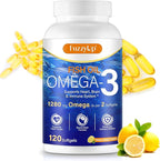 Omega 3 Fish Oil,Fish Oil Omega 3 Supplement for Women & Men,1280mg Per Serving High EPA & DHA Supports Heart, Brain & Joint Health,Non-GMO