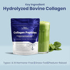 1MD Nutrition Collagen Peptides - Hydrolyzed Collagen Powder Types I & III for Women & Men - Joint, Hair & Nail Support - Unflavored - 30 Servings