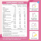 Probiotics for Kids, Kids Probiotic-Multivitamin Gummies with 5 Billion CFUs for Digestive Health & Immune Support, with Vitamins, Prebiotics, Minerals for Children, Natural Peach Flavor, 45 Servings