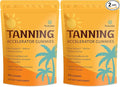 Tanning Gummies with Astaxanthin for Women and Men | Sunless Tanning Supplement with Beta Carotene, Lycopene, Collagen & Vitamins | Skin Radiance & Hydration | Vegan & Sugar Free - 120 Count