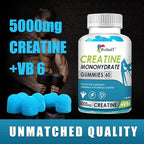 Creatine Gummies Monohydrate Complex 5000mg 60 Count Gummies Taurine + Vitamin B6 for Muscle Strength, Muscle Builder, Energy Boost, Pre Workout (60 Count (Pack of 2))