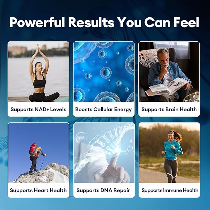 Migcopat NMN Supplement 1000mg – NMNH Alternative 5-in-1 NAD Supplement w/Resveratrol, Apigenin, Quercetin & Black Pepper – Supports Cellular Energy, Healthy Aging & Longevity – 120 Veggie Capsules
