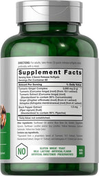 Horbäach Turmeric and Ginger Supplement | 180 Softgel Pills | with Black Pepper Extract | Non-GMO, Gluten Free Supplement