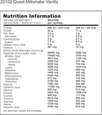 Quest Nutrition Vanilla Protein Shake,45g Protein,2g Sugar,3g Net Carbs,Ready to Drink,Gluten Free,(Pack of 24)