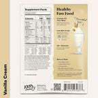 Keto Chow Vanilla Cream - Keto Meal Replacement Shake Powder - Nutritionally Complete - Low Carb - Delicious Easy Meal Substitute - Protein Rich & Dairy Free - Single Meal Serving