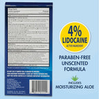 HealthWise 4% Lidocaine Roll-On | OTC Strength | Pain Relief Liquid | 2.5 oz. 73 mL | Non-Greasy, Unscented Formula | Topical Anesthetic