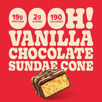 Pure Protein Bars, High Protein, Nutritious Snacks to Support Energy, Low Sugar, Gluten Free, Sundae Cone, 1.76oz, Pack of 4