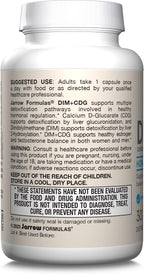 Jarrow Formulas - DIM + CDG Veggie Capsules - - DIM & CDG Supplement - for Hormone Balance - Non-GMO - Gluten Free,30 Count (Pack of 2)