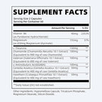 iMATCHME (2 Pack) Magnesium Glycinate 850mg Capsules with L-Theanine, Chamomile & GABA for Sleep, Calmness, Muscle, Bone Health & Immune Support, Magnesium for Women and Men, Vegan, High-Absorption
