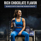 Vega Creatine Monohydrate Powder 17.6oz (100 Servings) Sport Protein & Recovery Chocolate Protein Powder 1.8lbs - Plant-Based Protein and Muscle Support