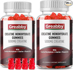 Creatine Monohydrate Gummies - 5g Creatine Monohydrate with L-Taurine, B12, Mixed Berry Flavor, 120 Count