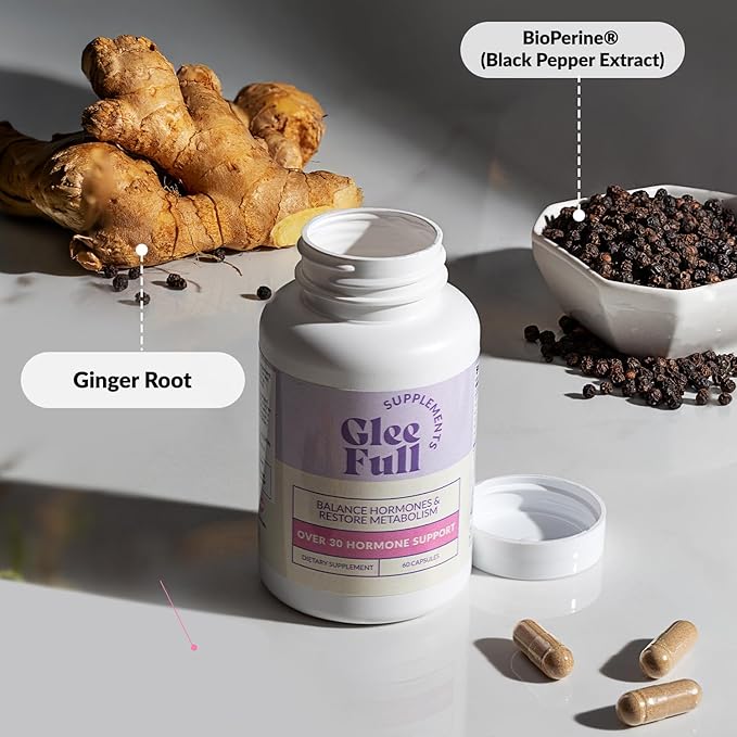 GleeFull Over 30 Hormone Support - Menopause Supplements for Women - Hormone Support for Women