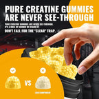 Natures Aid NSF Certified Creatine Gummy 5g - Creatine Monohydrate Gummies – Pre-Workout Energy & Muscle Growth Support for Men & Women | Orange Electrolyte Gummies (135 Count)
