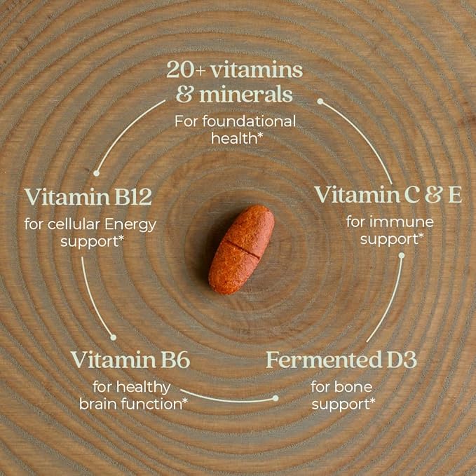 New Chapter Women’s Multivitamin 55+, Astaxanthin, B6, B12, D3, Vitamin C & Zinc, Immune, Heart, Cellular Energy, and Bone Support, Gentle on The Stomach, One Daily, Non-GMO, Gluten-Free, 96 Tablets