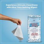 Shower Solution Ultra Thick Rinse Free Bathing Wipes For Post Workouts, Camping, Backpacking, Outdoors and Hiking, Extra Large 1 pack of 10 Wipes
