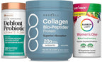 NeoCell Women’s Debloat Beauty & Balance Bundle | 3-in-1 Bundle Pack Collagen Bio-Peptides Protein | Debloat Probiotic | Women’s One + Multivitamin