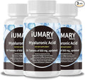 Hyaluronic Acid Supplements, 850mg High Bioavailable Dietary Hyaluronic Acid - Advanced Joint Support with Hydrolyzed Collagen, Turmeric, Glu-cosamine, MSM, Vitamin C – 30 Tablets（Pack of 3）