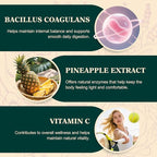 Probiotic Gummies for Women - Support for Feminine Wellness, pH Balance, Probiotic Formula, Gluten-Free, Vegan, Tropical Pineapple Flavor, 60 Gummies (30 Servings)