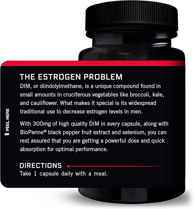 Force Factor DIM, 3-Pack, Pills to Decrease Estrogen in Men, Diindolylmethane Supplement with Key Natural Ingredients and Superior Absorption, Diindolylmethane 300mg, Works Fast, 90 Capsules