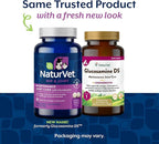 NaturVet Glucosamine DS Level 1 Maintenance Care Hip & Joint Support Pet Supplement for Dogs & Cats –Glucosamine, Chondroitin, Antioxidants –Supports Cartilage, Joint Function – 60 Ct.