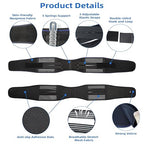 Sacroiliac SI Joint Hip Belt for Women and Men–Adjustable Hip Brace with 5 Springs, Non-Slip Support Brace for SI Joint, Lower Back, Pelvis, Sciatica & Trochanter Pain Relief (Black, X-Large)