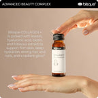 Blisque - Liquid Collagen Tri-Peptide Complex | with Biotin and Hyaluronic Acid | for Hair, Skin, and Nails | 10 Bottles | 10-Day Supply