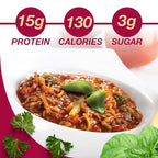 ProtiDIET High Protein Spaghettini Bolognese with Soy Chunks Sauce Mix, Low Fat, Low Sugar, Quick and Easy-to-Prepare Microwavable Protein Pasta to Support an Active Lifestyle -7 Pouches Per Box