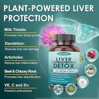 Milk Thistle Supplement for Liver Cleanse Detox & Repair, Liver Supplement with 450 mg Milk Thistle Extract (80% Silymarin) for Liver Support and Health, GMO-Free, 120 Veggie Capsules (60 Day-Supply)