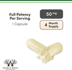 Apigenin Supplement - 50mg per Capsule, 120 Count (Powerful Bioflavonoid Found in Chamomile Tea for Relaxation, Sleep, and Mood) Senolytic Flavonols for Aging (Gluten Free) by Double Wood